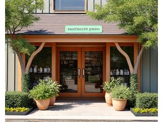 Exterior of 'Nature's Path Health Store' in Austin, with a welcoming storefront.